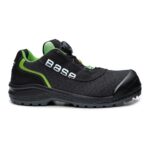 Base Sicherheitshalbschuh Be-Ready ESD S1P – schwarz/grün - Toolcon.works Base Sicherheitshalbschuh Be-Ready ESD S1P