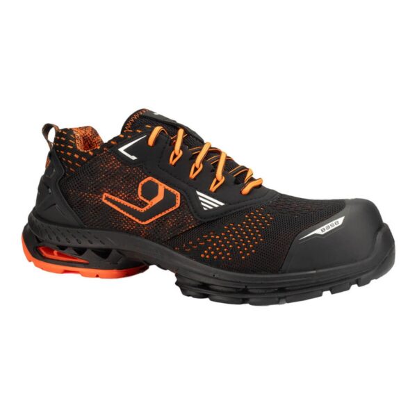 Base Sicherheitshalbschuh Berlin ESD S1PS in schwarz/orange