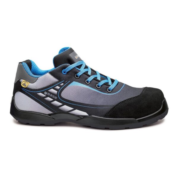 Base Sicherheitshalbschuh Bowling ESD S3L in schwarz/blau