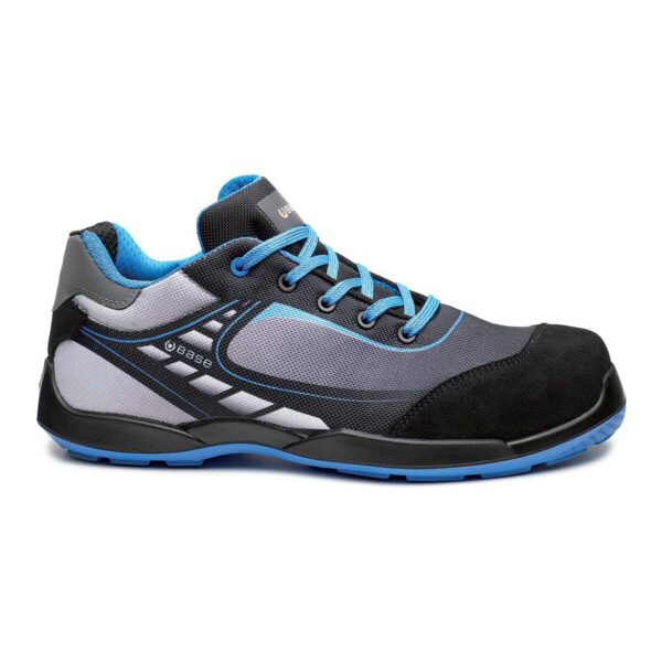 Base Sicherheitshalbschuh Bowling / Tennis S3L in schwarz/blau