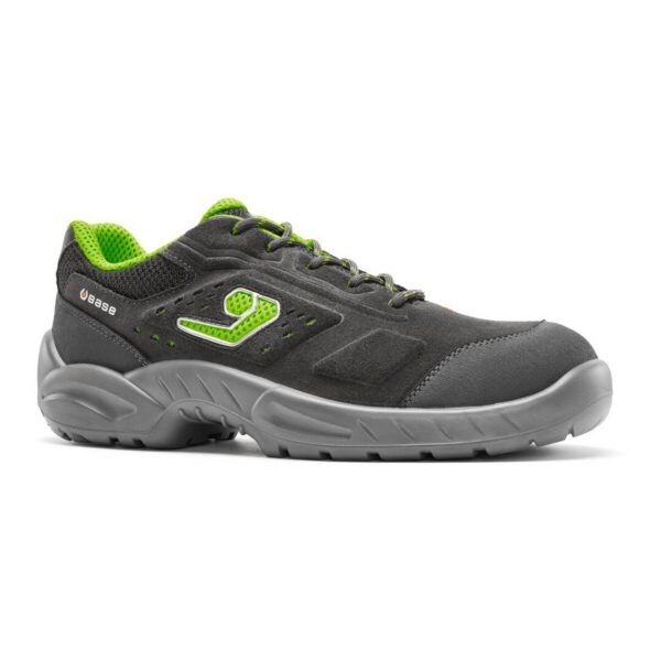 Base Sicherheitshalbschuh Cadorna S1PS in grau/grün