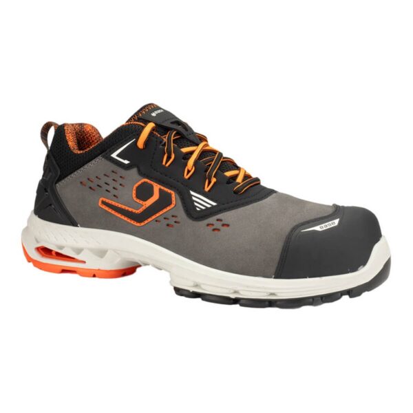 Base Sicherheitshalbschuh Madrid ESD S1PS in grau/orange