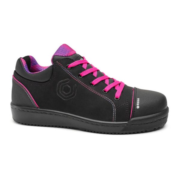 Base Sicherheitshalbschuh Margot S3 in schwarz/fuchsia