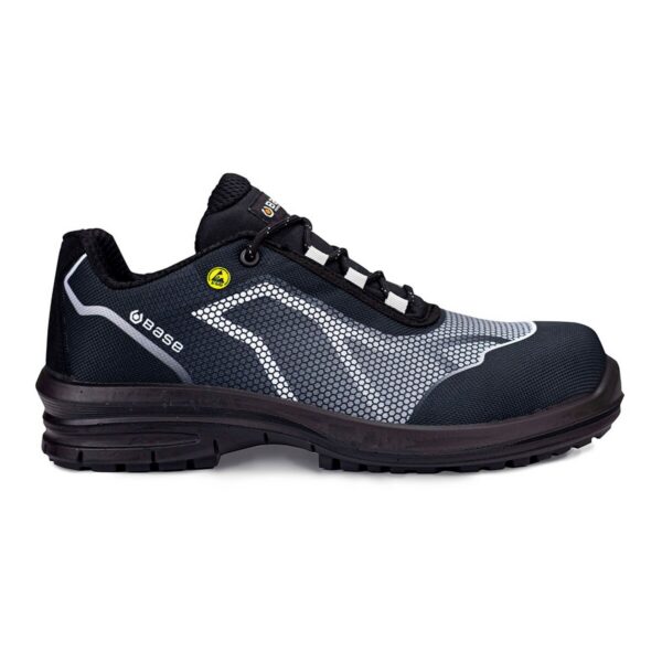 Base Sicherheitshalbschuh Oren ESD S3S in schwarz/grau