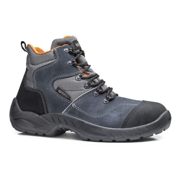 Base Sicherheitshochschuh Dammtor S1PS in blau/orange