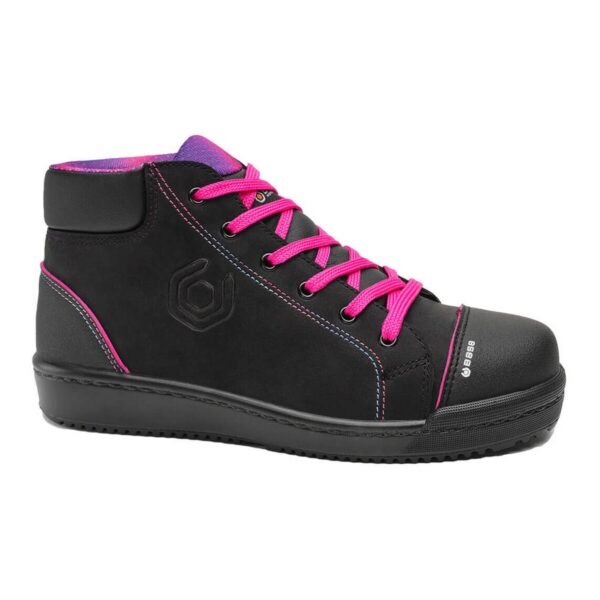Base Sicherheitsstiefel Margot Top S3 in schwarz/fuchsia