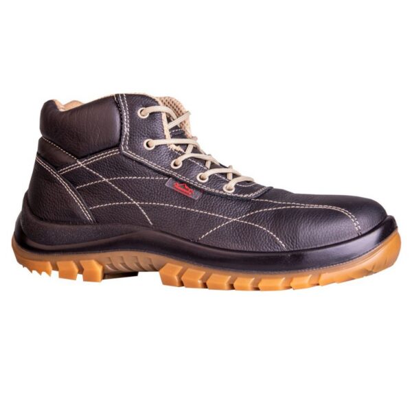 Hase Sicherheitshochschuh Vibo S3 in schwarz/beige, Seitenansicht