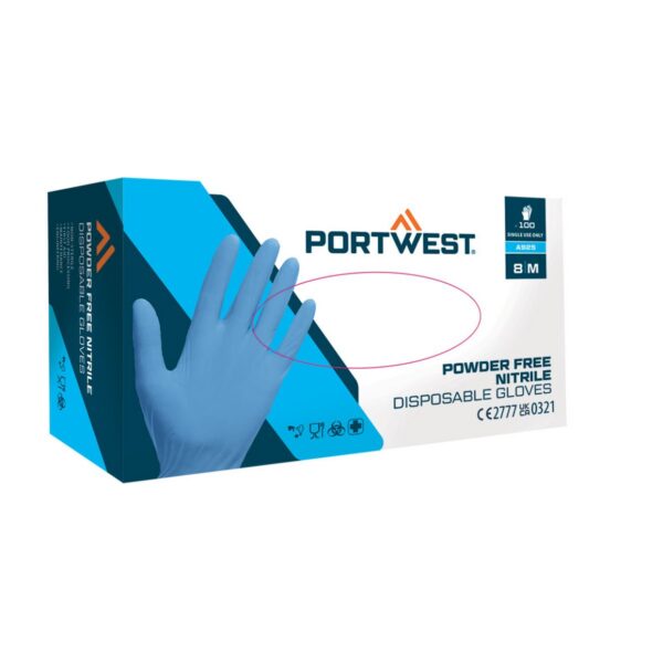 Portwest Nitril-Einweghandschuh, puderfrei