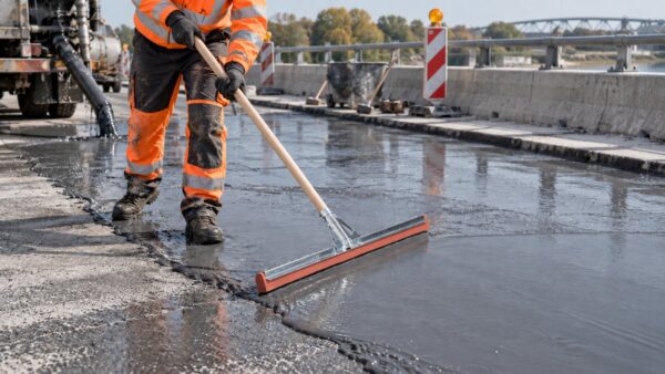 Toolcon Wasserschieber Spezial im Einsatz - Toolcon.works Toolcon Wasserschieber Spezial – extrem robust, rot