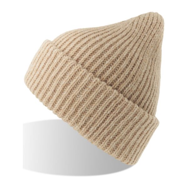 Atlantis Gorely Strickmütze Grobstrick in beige meliert