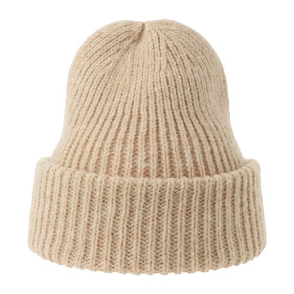 Atlantis Gorely Strickmütze Grobstrick – beige meliert Rückseite - Toolcon.works Atlantis Gorely Strickmütze Grobstrick