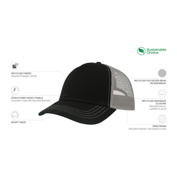 Atlantis Rapper Canvas-S Trucker Cap – Maße - Toolcon.works Atlantis Rapper Canvas-S Trucker Cap