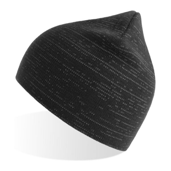 Atlantis Shine Beanie reflektierend in schwarz