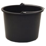 Baueimer schwarz, schwere Ausführung