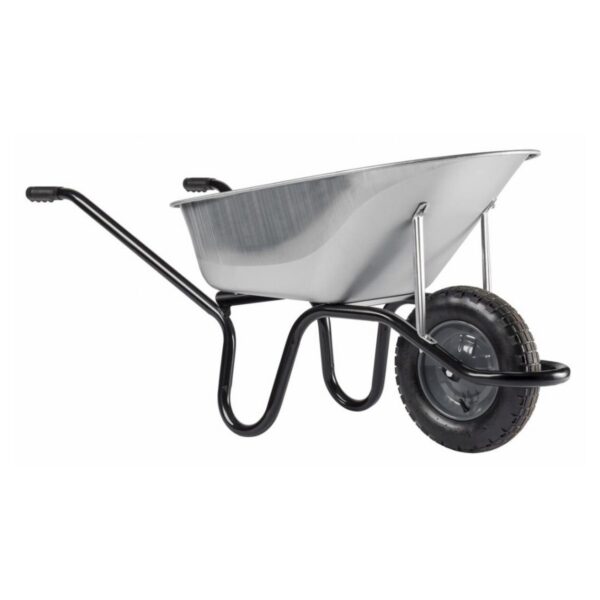 Betonkarre Bau 95 l, verzinkt, Luftrad