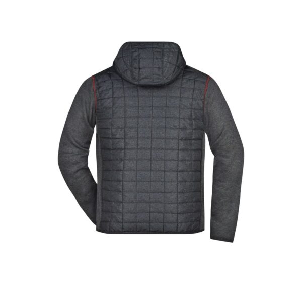James & Nicholson Strickfleece-Hybridjacke mit Kapuze JN772