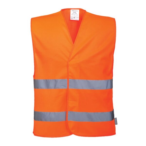 Portwest Hi-Vis Warnweste mit zwei Reflexstreifen C474 in Hi-vis Orange