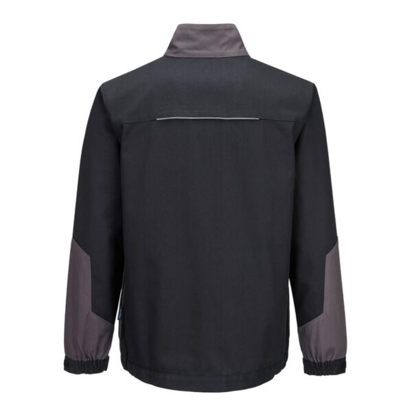 Portwest WX1 Leichte Baumwoll-Arbeitsjacke CD130 – besonders günstig – schwarz/grau Rückseite - Toolcon.works Portwest WX1 Leichte Baumwoll-Arbeitsjacke – besonders günstig