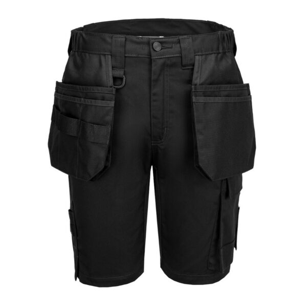 Portwest WX2 Eco Handwerker Shorts CD842 in schwarz