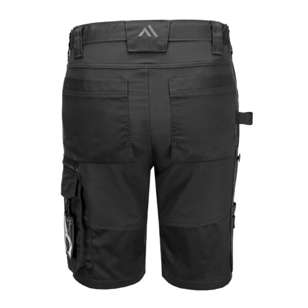 Portwest WX2 Eco Handwerker Shorts CD843 – schwarz Rückseite - Toolcon.works Portwest WX2 Eco Handwerker Shorts CD843