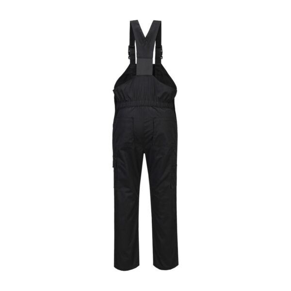 Portwest WX2 Eco Stretch Latzhose CD850 – schwarz Rückseite - Toolcon.works Portwest WX2 Eco Stretch Latzhose