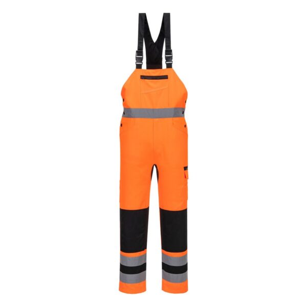 Portwest WX2 Eco Hi-Vis Latzhose CD852 in Hi-vis Orange/Schwarz