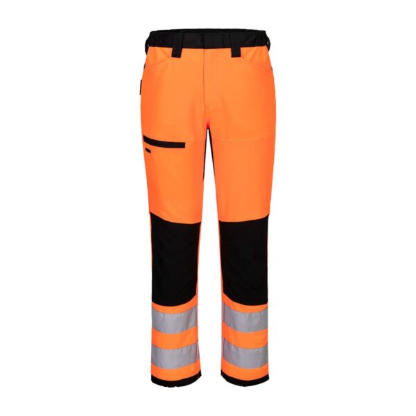 Portwest WX2 Eco Hi-Vis Service Bundhose Klasse 2 CD857 in Hi-vis Orange/Schwarz