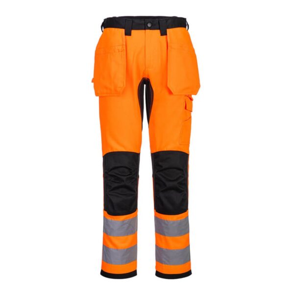 Portwest WX2 Eco Hi-Vis Bundhose mit Holstertaschen CD889 in Hi-vis Orange/Schwarz