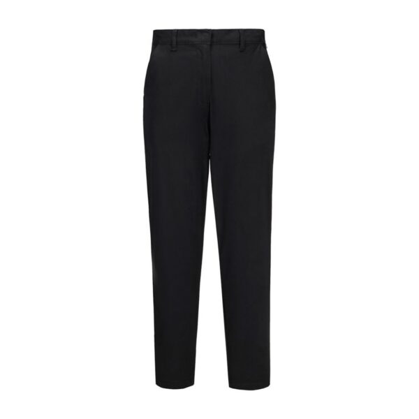 Portwest WX2 Eco Stretch Slim Chinohose für Damen S235 in schwarz